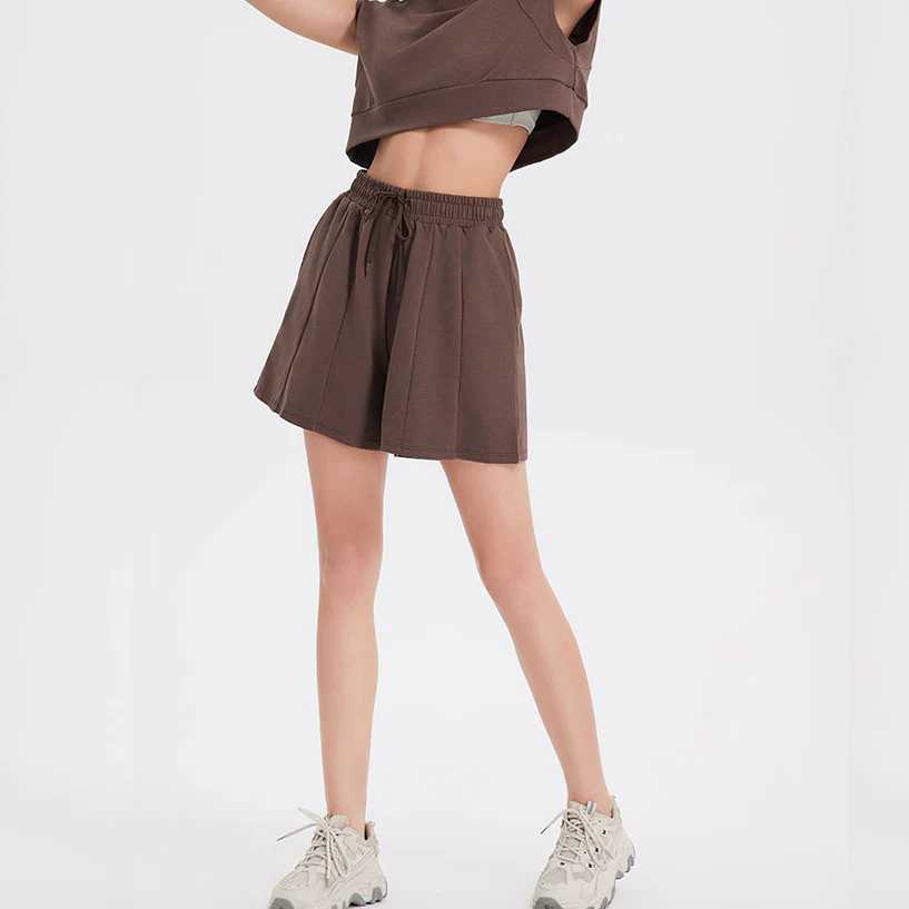 Casual shorts Fashion sports high-waisted drawstring sweatpants